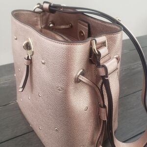 Kate Spade Studded Rose Gold Bucket Purse